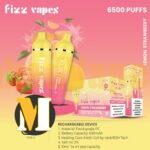 پاد یکبار مصرف لیمو توت فرنگی کلیک فیز ویپز <br><span>Fizz Vapes Lemon Strawberry Klik 6000 Puff</span>